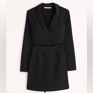 NWT Abercrombie & Fitch Wrap-Front Cutout Blazer Dress SIZE M